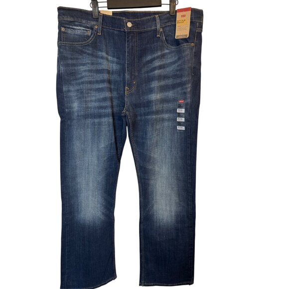 NWT Levis Mens 527 W40 L32 Dark Wash Slim Bootcut Jeans - Picture 2 of 15